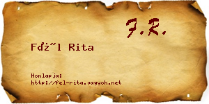 Fél Rita névjegykártya