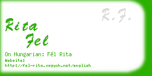 rita fel business card